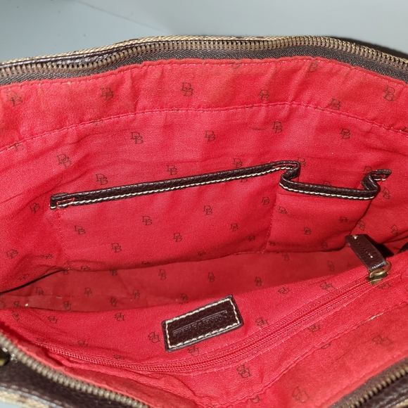 Dooney & Bourke Brown and Tan Satchel - Picture 6 of 10